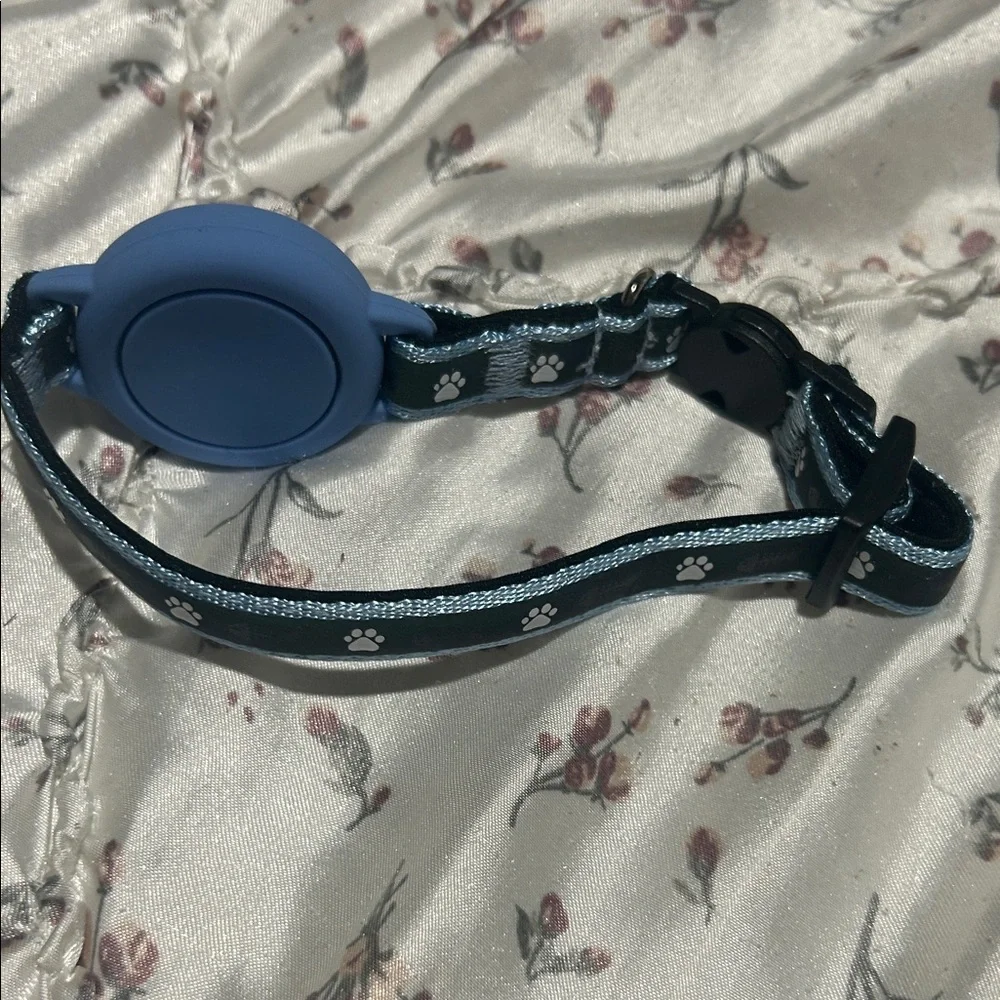 Cat Pet Collar with AirTag Holder Adjustable Band
